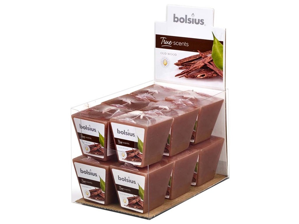 Bolsius Aromatic 2.0 Votívna vonná sviečka 48mm, Oud wood