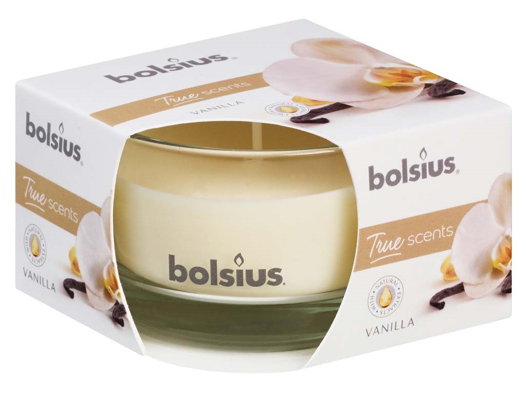 Bolsius Aromatic 2.0 Vonná sviečka v skle, 80x50mm, Vanilla
