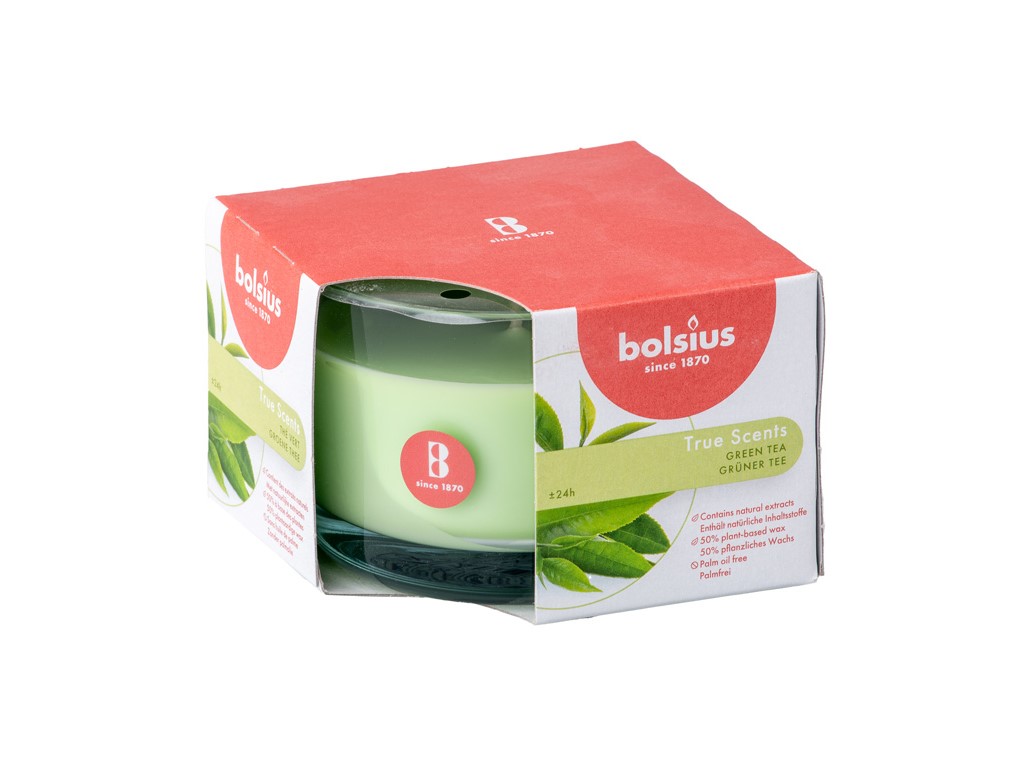 Bolsius Aromatic 2.0 Vonná sviečka v skle, 90x63mm, Green Tea