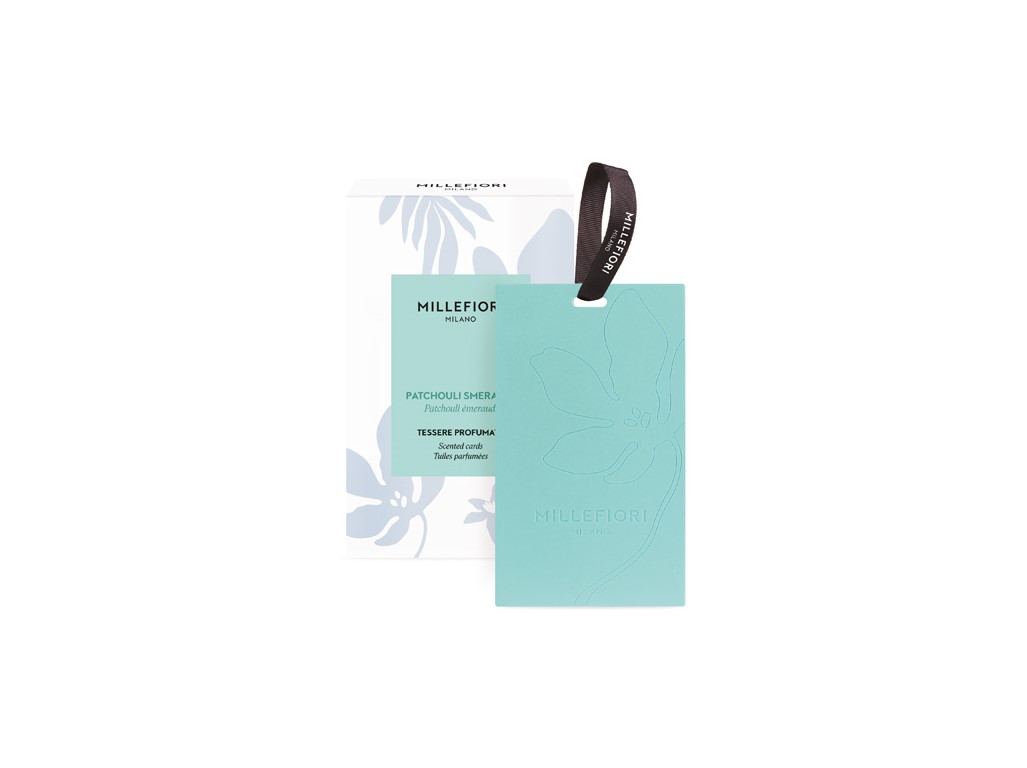 Millefiori Milano Laundry Patchouli Smeraldo Vonná karta 3ks