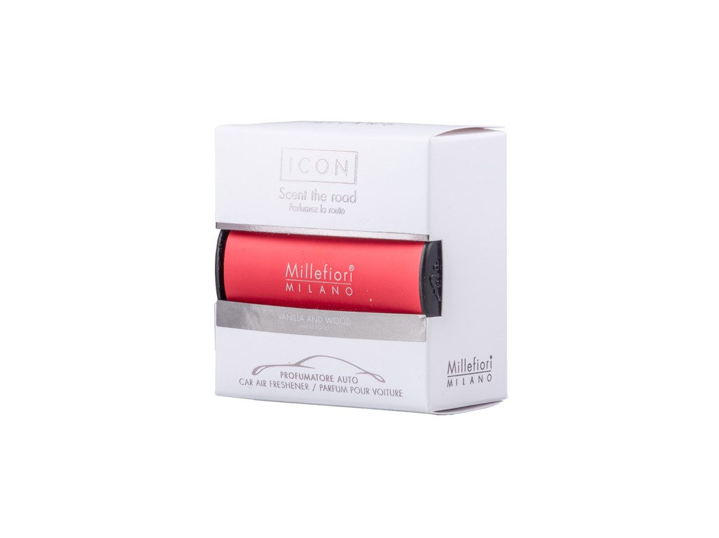 Millefiori Icon Vanilla & Wood vôňa do auta Classic červená