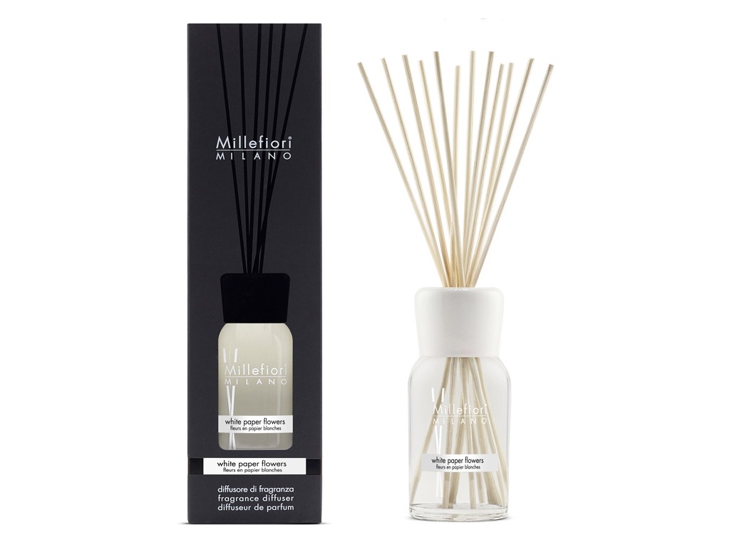 Millefiori Milano White Paper Flowers difuzér 500 ml