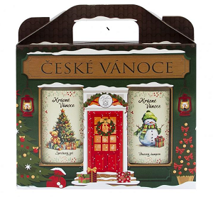 České Vianoce darčeková sada (sprchový gél + šampón)