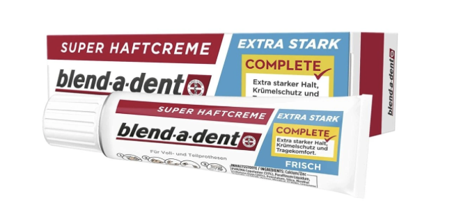 Blend-a-dent Extra Stark fixačný krém na zubné protézy 47g