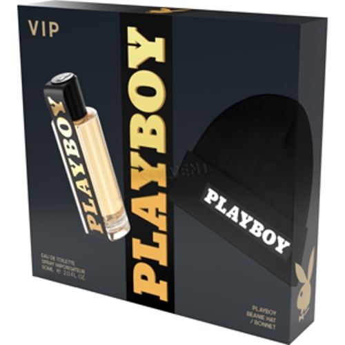 Playboy pánska darčeková sada VIP EDT 60ml + čierna čiapka Playboy