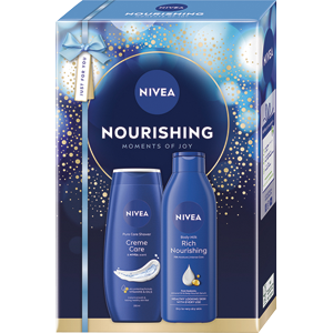 NIVEA darčeková sada pre ženy NOURISHING (sprchovací gél, mlieko)