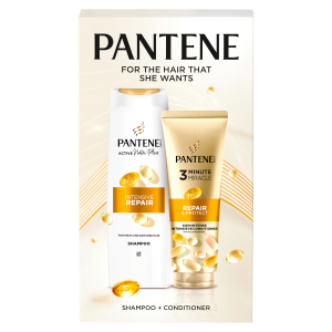Pantene darčeková sada pre ženy (Intensive Repair šampón 400ml + 3MM R&P 220ml)