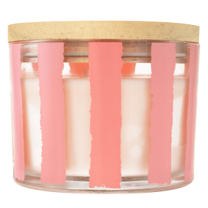 Q Home sviečka Peprmint Swirl Pink 312g