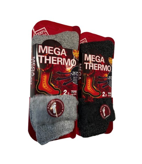MEGA THERMO 2-VRSTVOVÉ TERMO PONOŽKY 1 PÁR 39-42