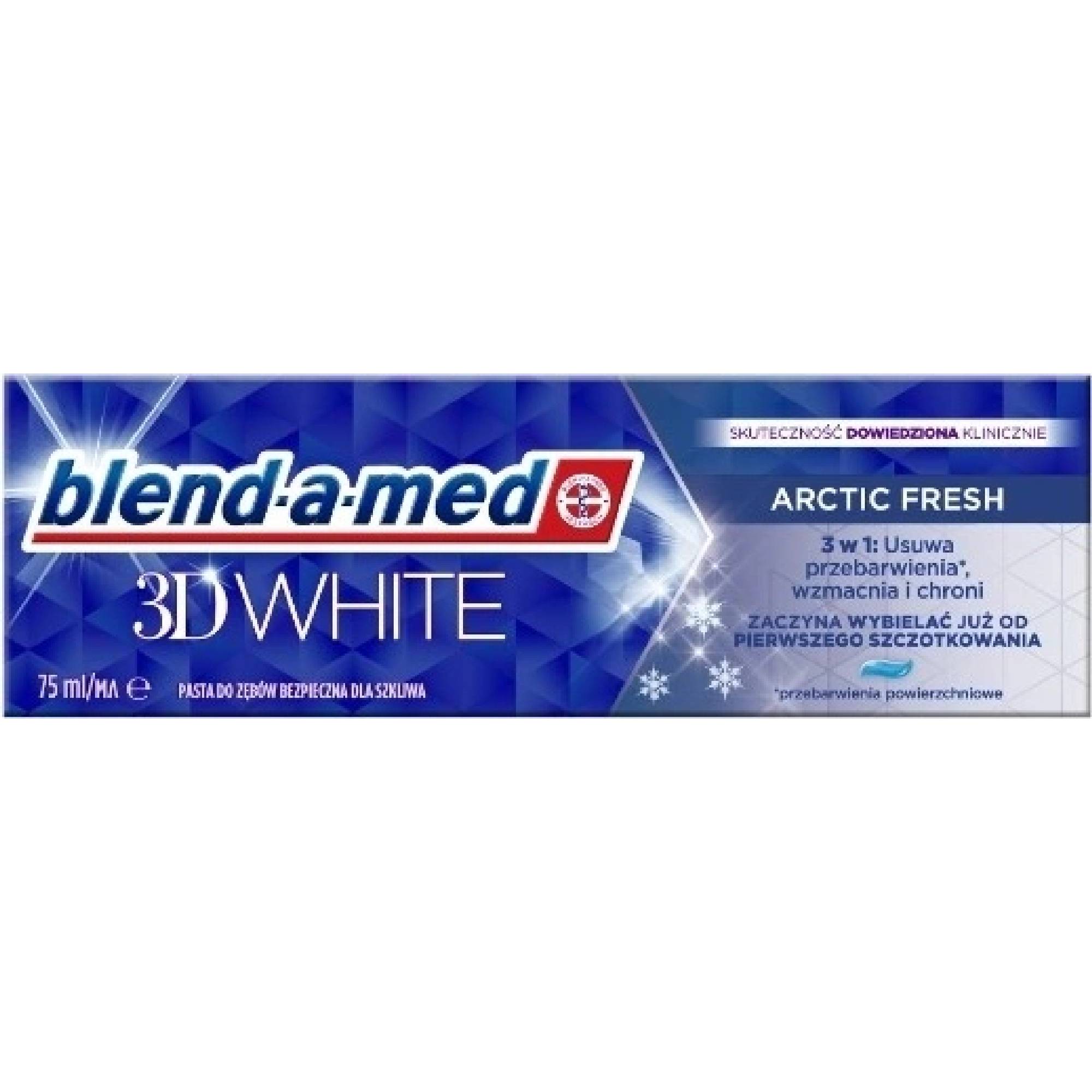 Blend-a-med 3D White Arctic Fresh bieliaca 75 ml zubná pasta