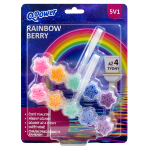 Q-Power WC blok (2ks/bli) Rainbow Berry