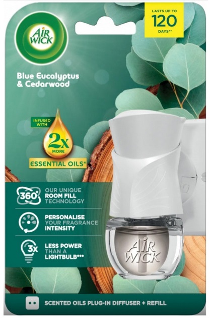 Air Wick Electric Strojek + 19ml Eukalyptus a cedrové dřevo Ks