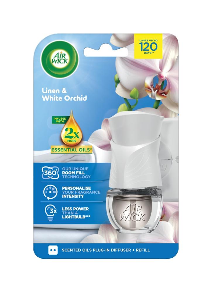 Air Wick Electric Strojek + 19ml Prádlo a bílá orchidej Ks