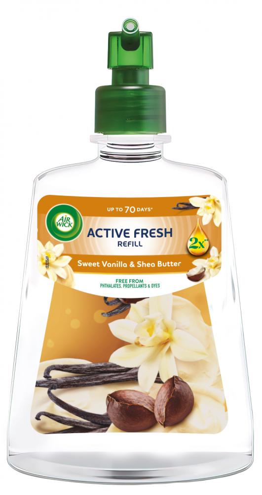 Air Wick Active Fresh náplň 228ml Vanilka a bambucké máslo Ks
