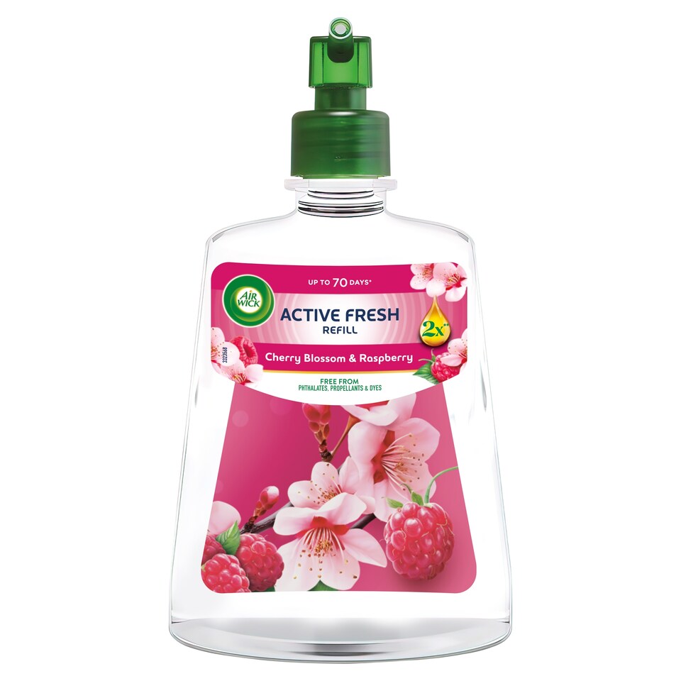 Air Wick Active Fresh náplň 228ml Třešňový květ a malina Ks