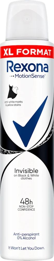 Rexona DEO Women 200ml Invisible B&W Ks