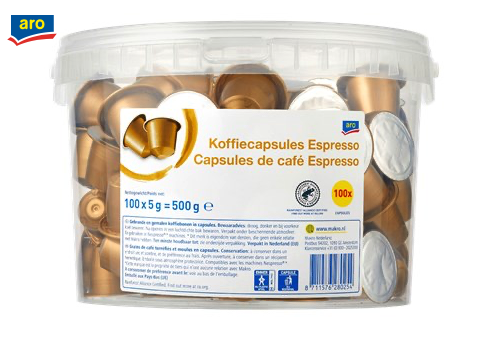 Kávové kapsule ESPRESSO 100ks aro