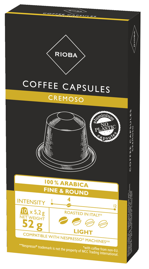 RIOBA Espresso Cremoso káva 52 g kapsule