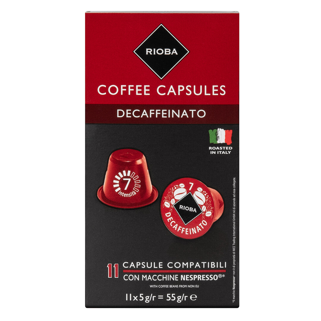 RIOBA Espresso Decaffeinato káva 52 g kapsule
