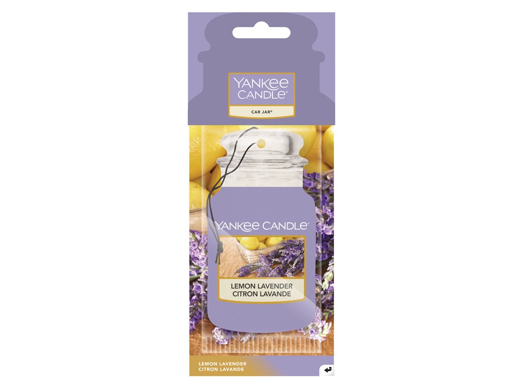 YANKEE CANDLE LEMON LAVENDER VÔNE DO AUTA - PAPIEROVÁ AUTO VISAČKA