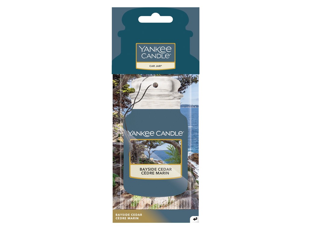 YANKEE CANDLE BAYSIDE CEDAR VÔNE DO AUTA - PAPIEROVÁ AUTO VISAČKA