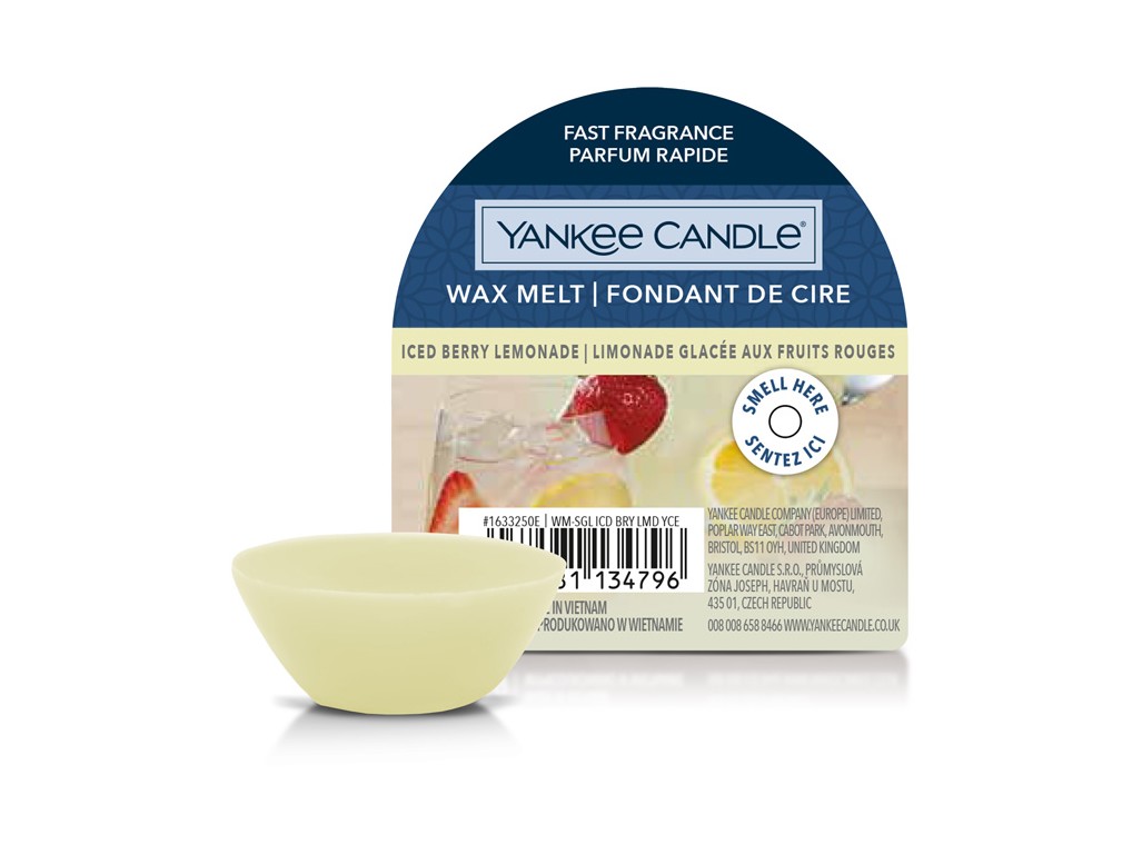 YANKEE CANDLE ICED BERRY LEMONADE VONNÝ VOSK DO AROMALAMPY NOVÝ