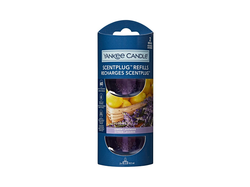 YANKEE CANDLE LEMON LAVENDER NÁHRADNÁ NÁPLŇ (2KS) PRE VÔŇU DO ELEKTRICKEJ ZÁSUVKY