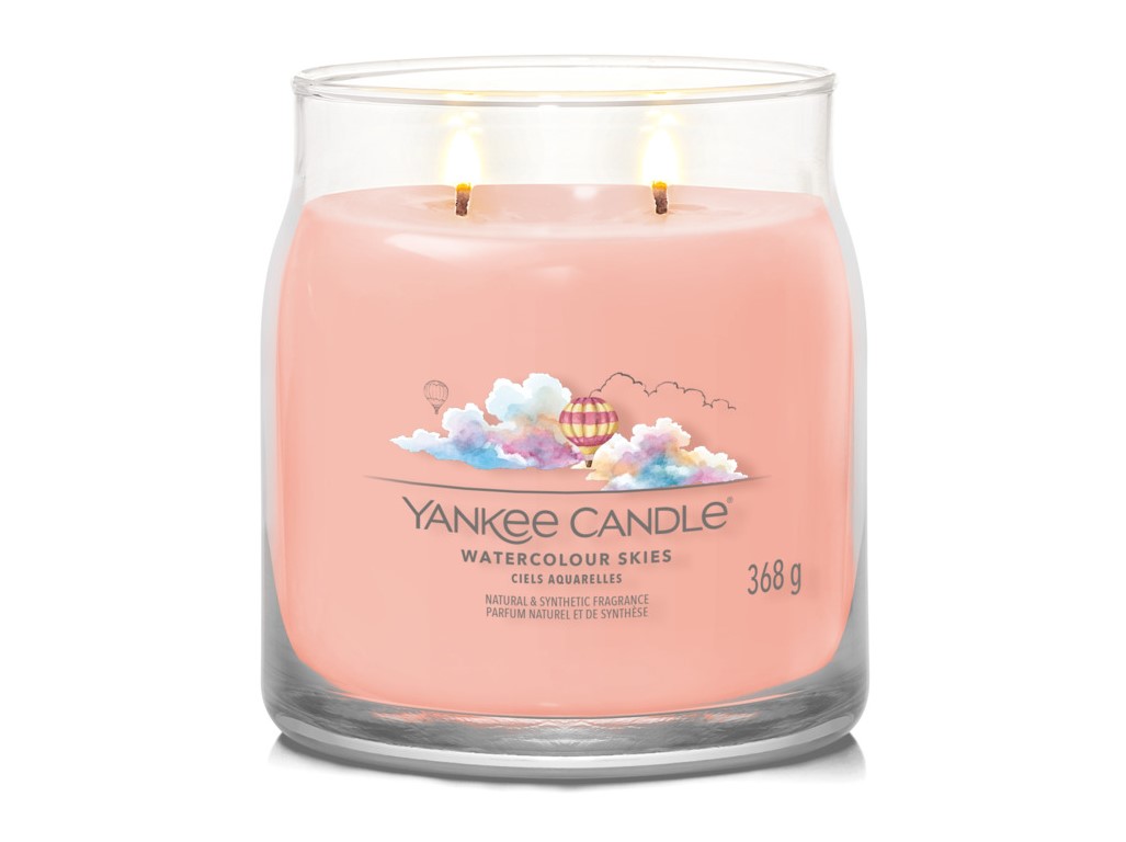 YANKEE CANDLE WATERCOLOUR SKIES SIGNATURE STREDNÁ