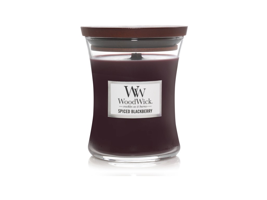 WoodWick Spiced Blackberry váza stredná