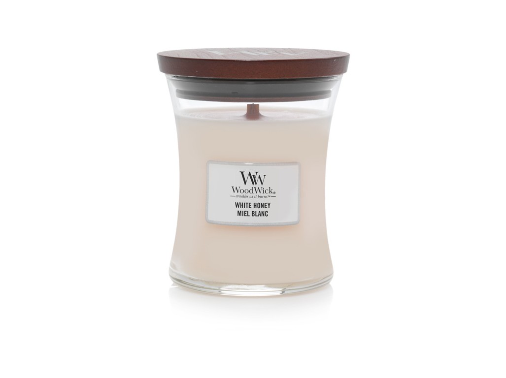 WoodWick White Honey váza stredná