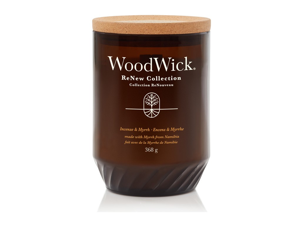 WoodWick ReNew Incense & Myrrh sviečka veľká