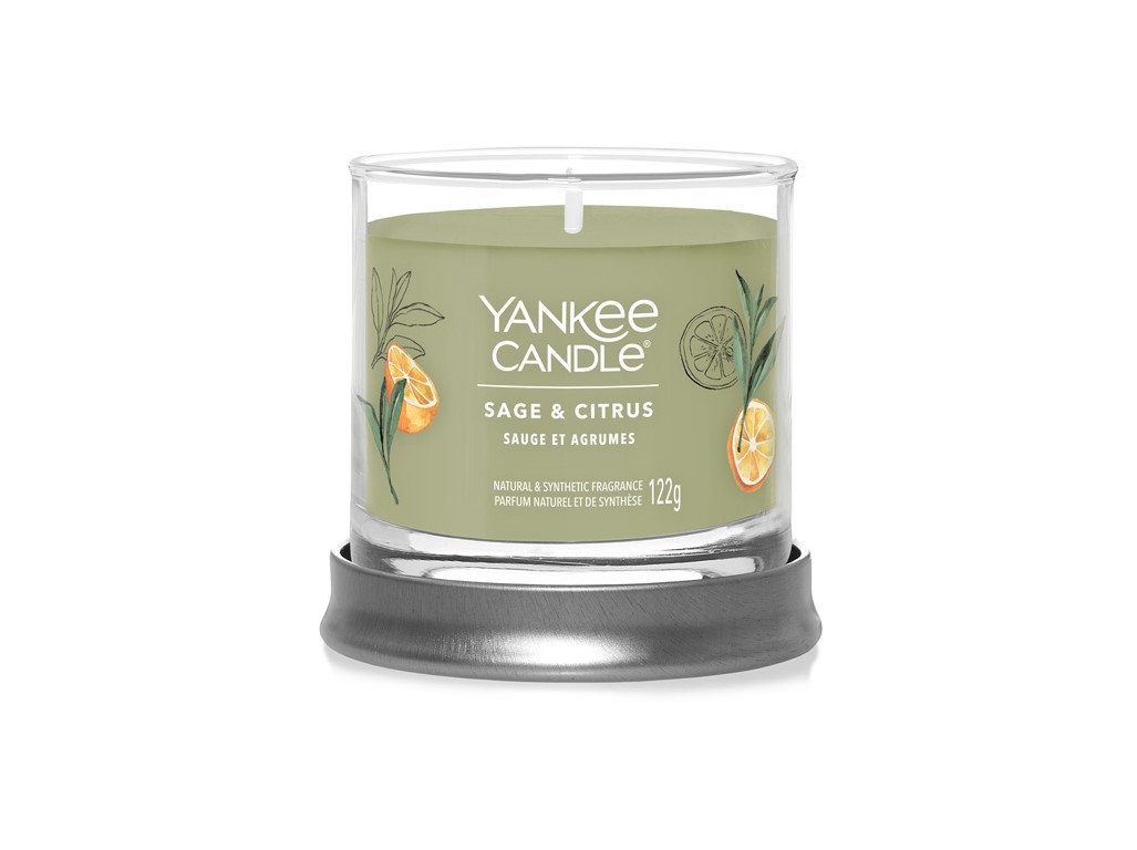 YANKEE CANDLE SAGE & CITRUS SIGNATURE TUMBLER MALÝ