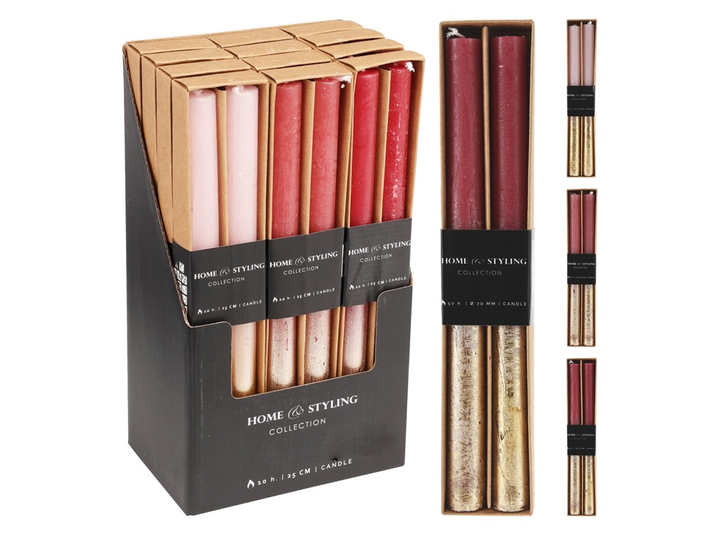 Rustikálna 2ks 21x250mm dlhá od pol. metalická, mix farieb