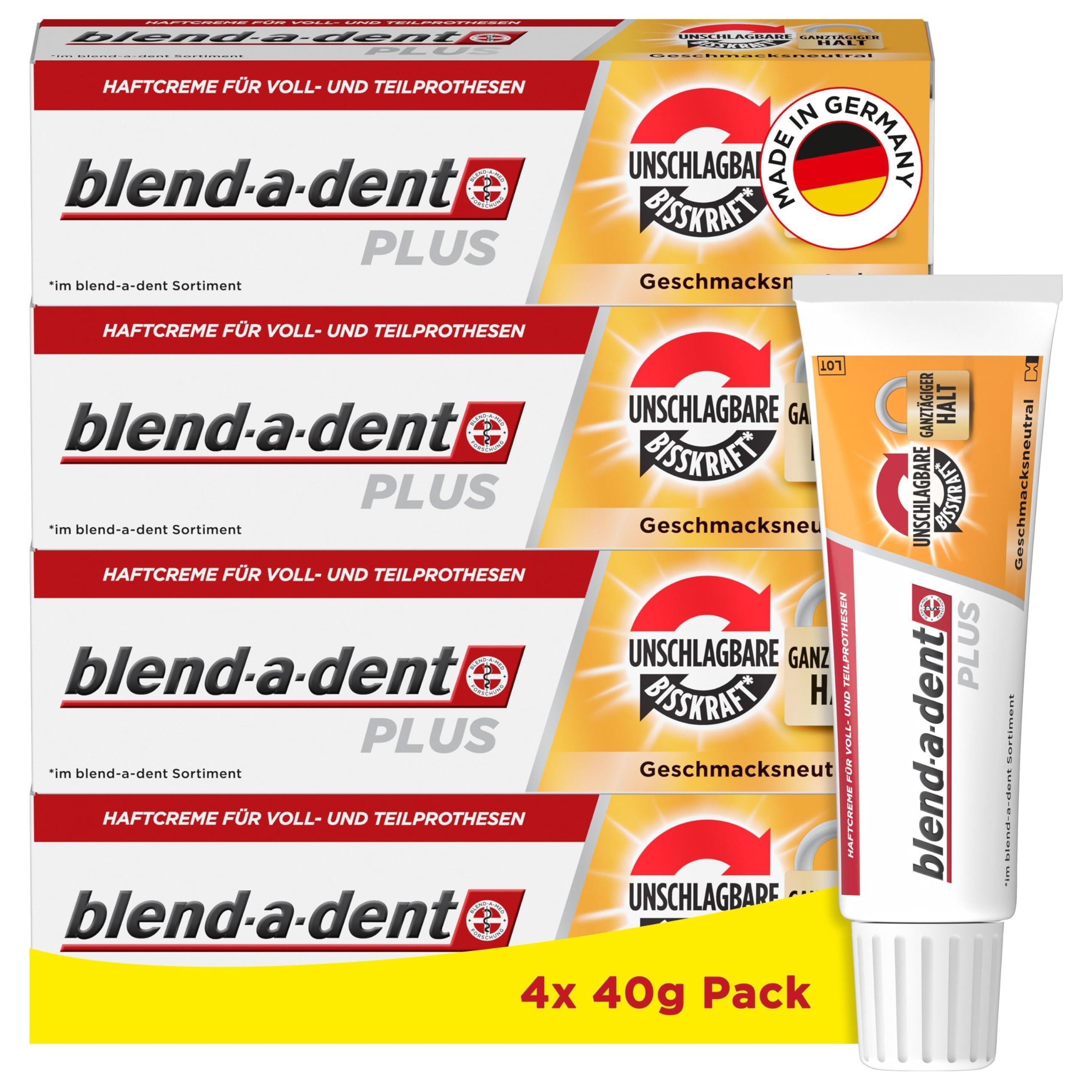 Blend-a-Dent fixačný krém Plus 4x40g