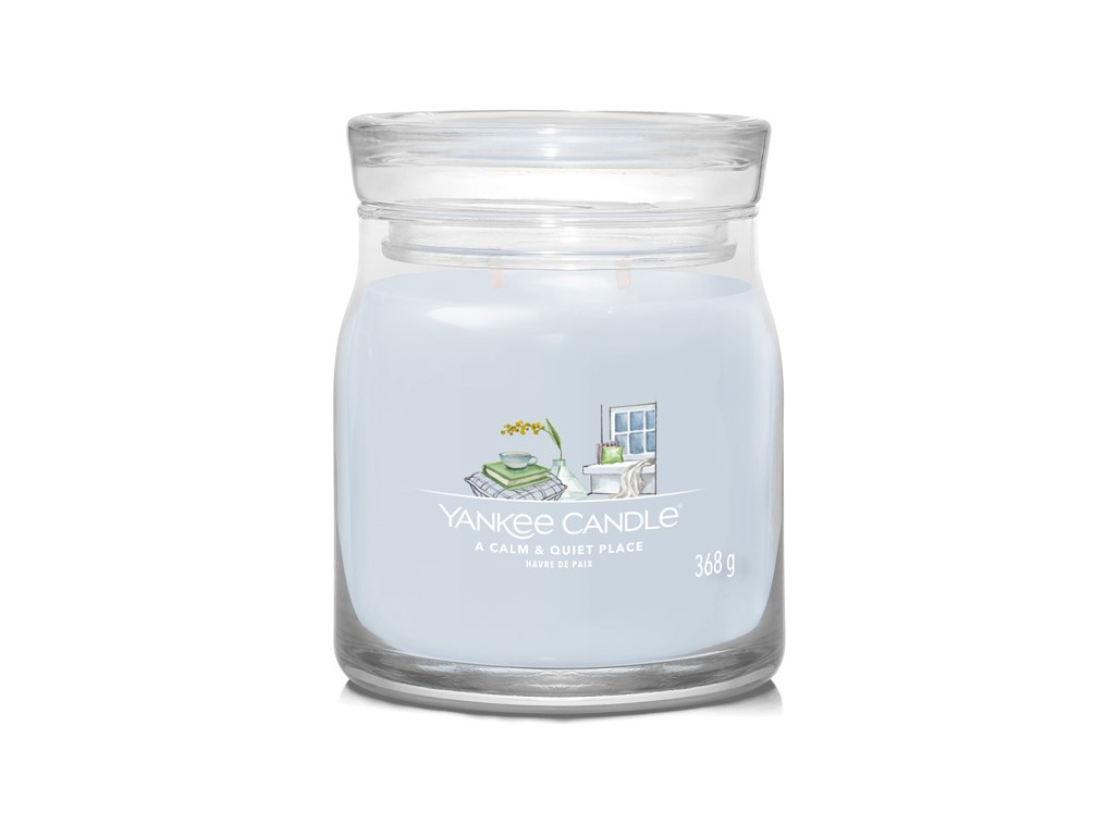 YANKEE CANDLE A CALM & QUIET PLACE SIGNATURE STREDNÁ