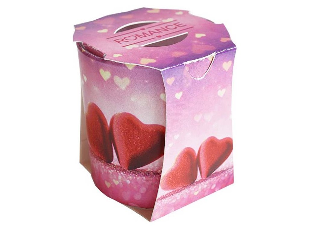 Sklo Verona Romance, vonná sviečka 73x77 mm