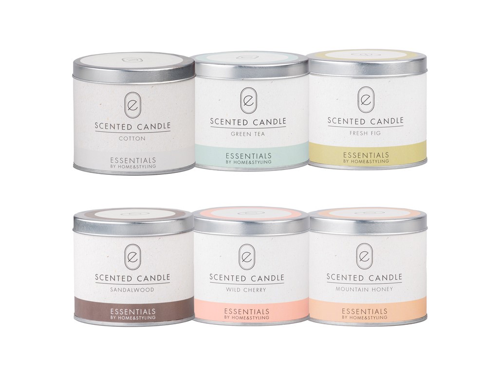 Sviečka v plechu vonná mix farieb 93x81mm