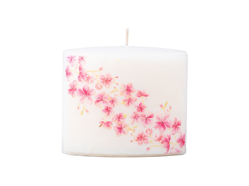 Elipsa kvety, sviečka 115x53x100 mm