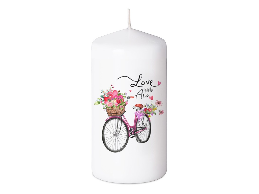 Valec Koleso Love is in the Air, sviečka 60x110 mm