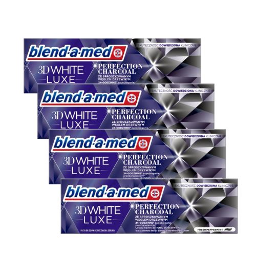 Blend-a-med pasta 3D White Lux Charcoal 4x75ml