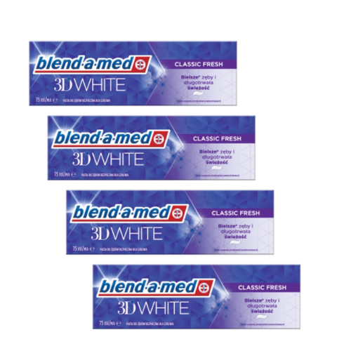 Blend-a-med pasta 3D White 4x75ml