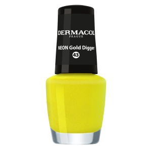 Dermacol dekoratívka lak na nechty Neon Gold Digger 43