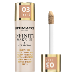 Dermacol dekoratívka Infinity m-up+korektor 03 Sand
