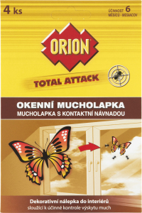 Orion Total Attack Okenná mucholapka, 4 ks