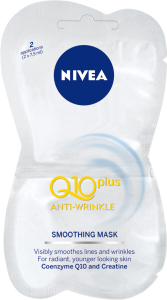 Nivea Q10 Power vyhladzujúca maska proti vráskam, 2 × 7,5 ml