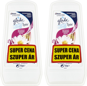 Glade osviežovač vzduchu Gél Pure Clean Japonská záhrada duo pack 2× 150 g