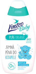 Linteo Baby jemná pena do kúpeľa Gentle Cleansing, 425 ml