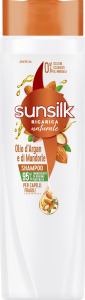 Sunsilk šampón s arganovým a mandľovým olejom, 250 ml