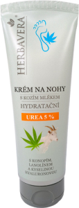 Herbavera krém na nohy s kozím mliekom a Urea, 120 ml