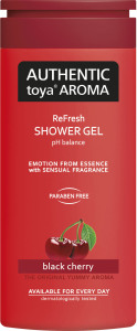 Authentic Toya Aroma Black Cherry sprchový gél, 400 ml